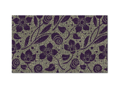 Flowers & Swirls Purple