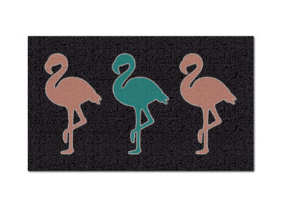 Pink & Teal Flamingos