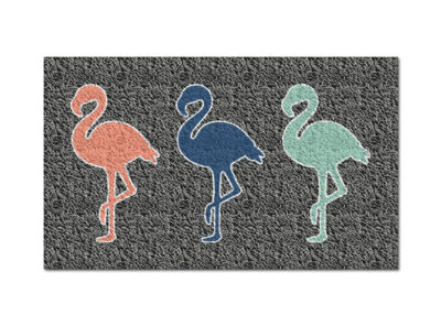 Pink & Blue Flamingos